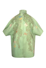 Alain in Mint Blouson Coat