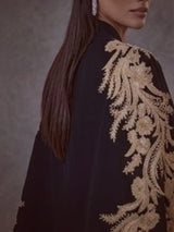Alya Black Tuxedo Cape
