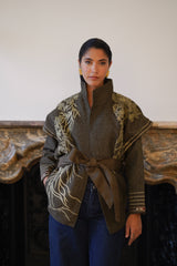 Arcadian Tie Belt Jacket