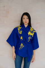 Agnes in Rue Cobalt Jacket