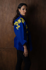 Agnes in Rue Cobalt Jacket