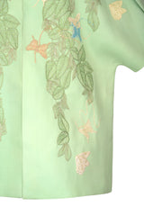 Alian in Mint Blouson Coat