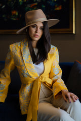 Amira Yellow Blossom Jacket