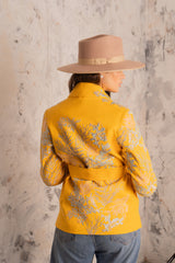Amira Yellow Blossom Jacket