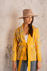 Amira Yellow Blossom Jacket