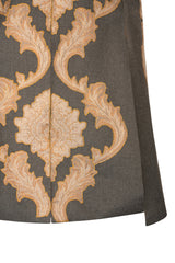 Anais in Grey Flannel Cape