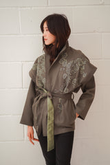 Ash Bloom Belted Jacket