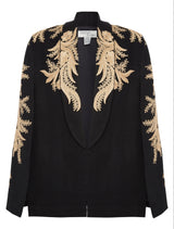 Alya Black Tuxedo Cape