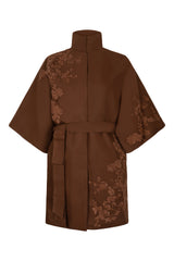 Mocha Rose Detail Coat