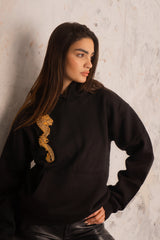 Black Gilt Feng Shui Hoodie