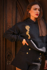 Black Gilt Feng Shui Hoodie