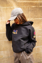 Black Military Hoodie