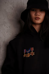 Black Military Hoodie