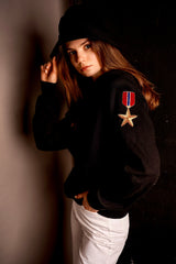 Black Military Hoodie