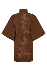 Mocha Rose Detail Coat