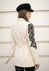 Colette Ivory Belted Tuxedo