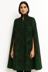 Celine Racing Green Cape