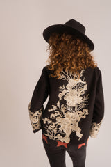 Hanane Black Peacoat