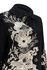 Hanane Black Peacoat