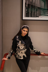 Hanane Black Peacoat