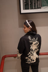 Hanane Black Peacoat