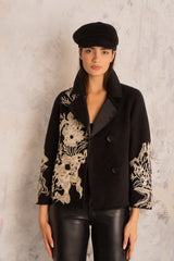 Hanane Black Peacoat