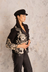 Hanane Black Peacoat