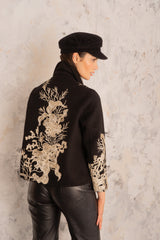 Hanane Black Peacoat