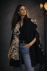 Hanane Black Cape