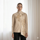Leigh in Silver Light Jacket
