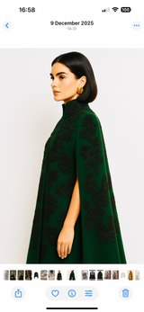 Celine Racing Green Cape