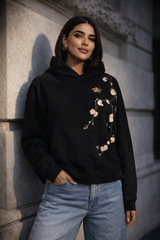 Selene in Spring Hoodie (Black)