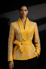 Amira Yellow Blossom Jacket
