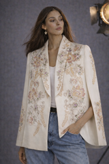 Thea Floral Rose Cape