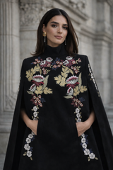 Gaia Wisteria Cape (Black)