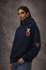 Navy Military Hoodie