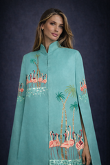 Cami Aqua Flamingo Cape