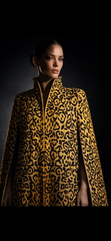 Bianca Yellow Leopard Cape