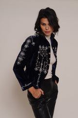 Kian Velvet Admiral Jacket