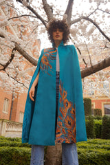 Jackie in Electric Blue Cape