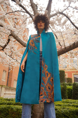 Jackie in Electric Blue Cape