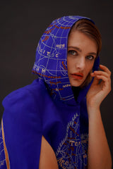 Mara Mapping Cape (Cobalt)