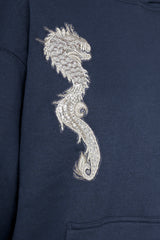 Navy Gunmetal Feng Shui Hoodie