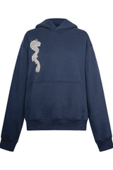 Navy Gunmetal Feng Shui Hoodie