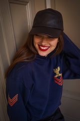 Navy Military Hoodie