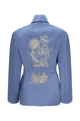 Nyla Powder Blue Belted Jacket