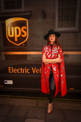 Red Razzle Dazzle Cape