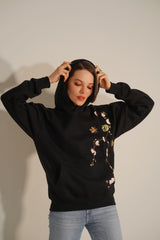 Selene in Spring Hoodie (Black)