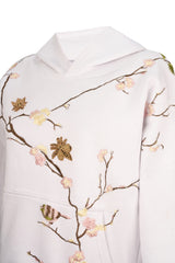 Selene in Spring Hoodie (White)