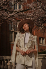 Thea Floral Rose Cape
